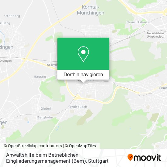 Anwaltshilfe beim Betrieblichen Eingliederungsmanagement (Bem) Karte