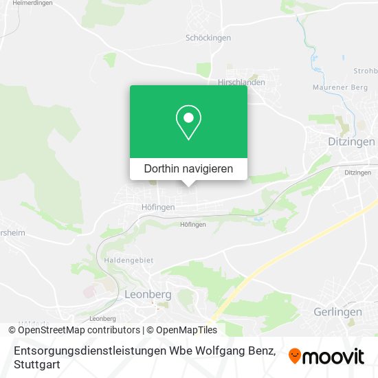 Entsorgungsdienstleistungen Wbe Wolfgang Benz Karte