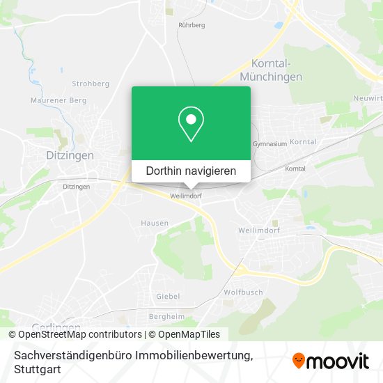 Sachverständigenbüro Immobilienbewertung Karte