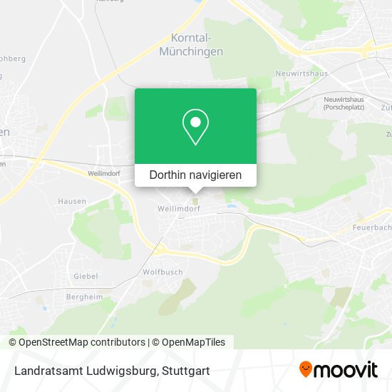 Landratsamt Ludwigsburg Karte