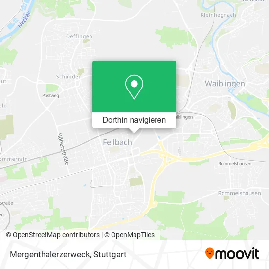 Mergenthalerzerweck Karte