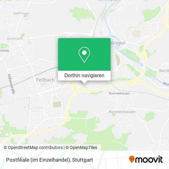 Postfiliale (im Einzelhandel) Karte