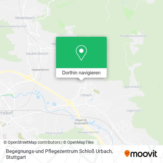 Begegnungs-und Pflegezentrum Schloß Urbach Karte