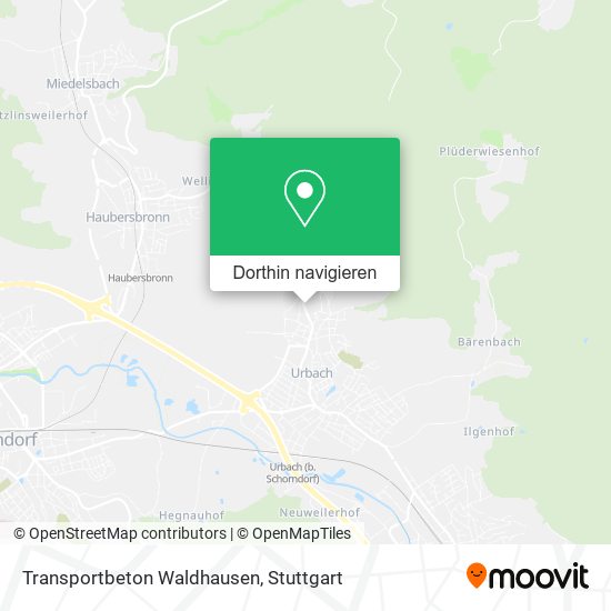 Transportbeton Waldhausen Karte