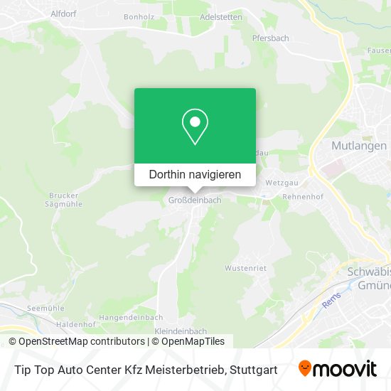 Tip Top Auto Center Kfz Meisterbetrieb Karte