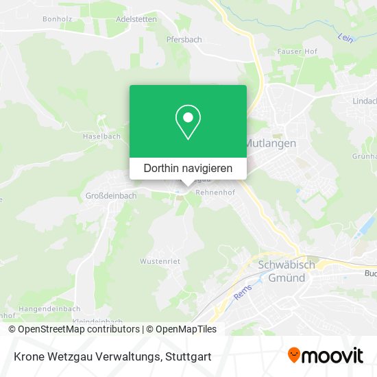 Krone Wetzgau Verwaltungs Karte