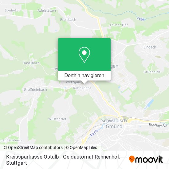 Kreissparkasse Ostalb - Geldautomat Rehnenhof Karte