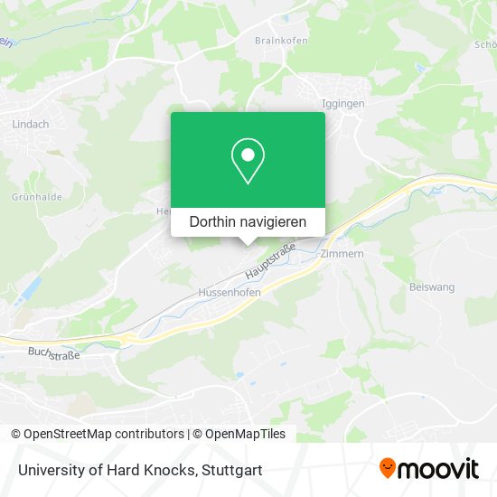 University of Hard Knocks Karte