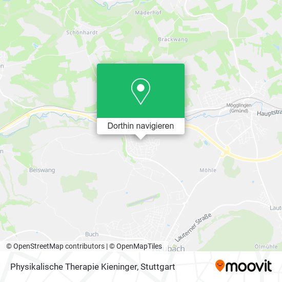 Physikalische Therapie Kieninger Karte