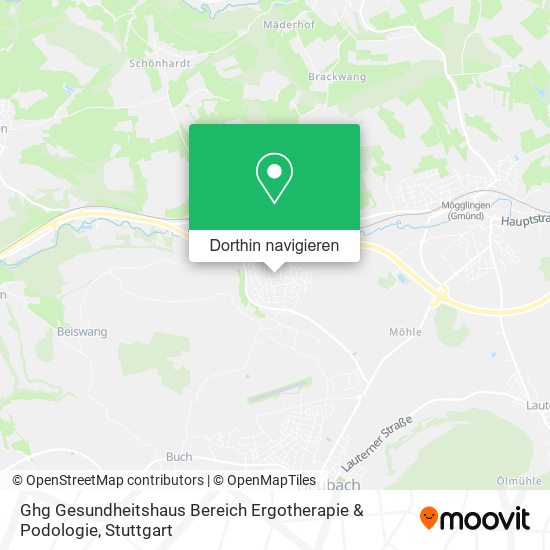 Ghg Gesundheitshaus Bereich Ergotherapie & Podologie Karte