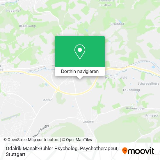 Odalrik Manalt-Bühler Psycholog. Psychotherapeut Karte