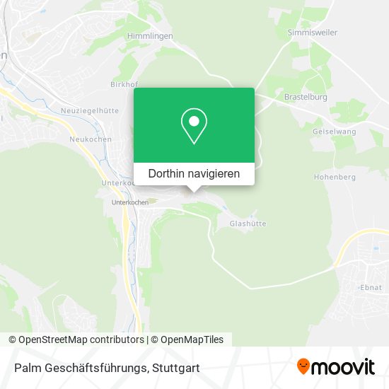 Palm Geschäftsführungs Karte
