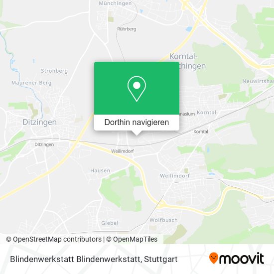 Blindenwerkstatt Blindenwerkstatt Karte