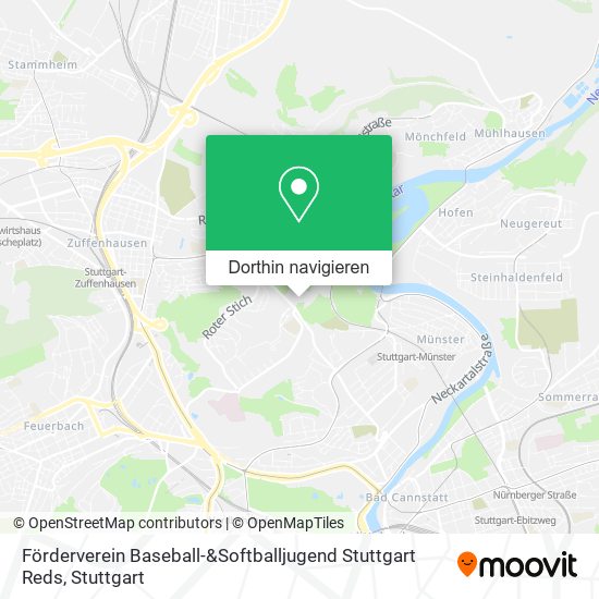 Förderverein Baseball-&Softballjugend Stuttgart Reds Karte