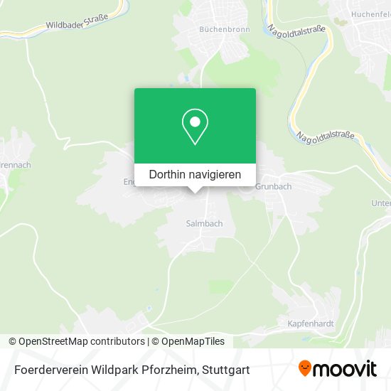 Foerderverein Wildpark Pforzheim Karte
