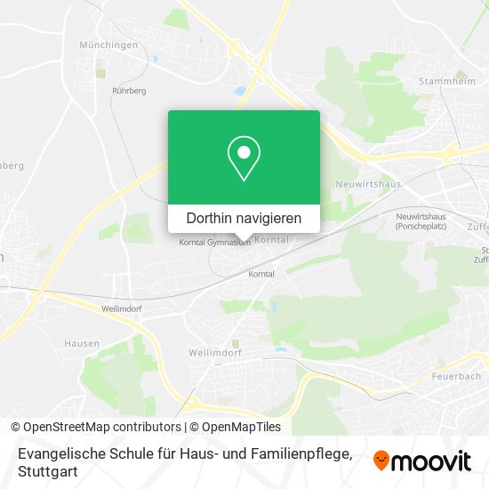 Evangelische Schule für Haus- und Familienpflege Karte