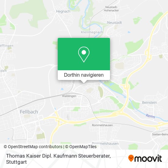 Thomas Kaiser Dipl. Kaufmann Steuerberater Karte