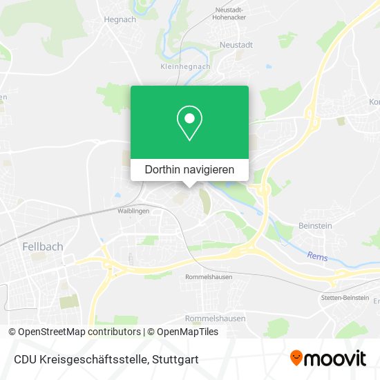 CDU Kreisgeschäftsstelle Karte