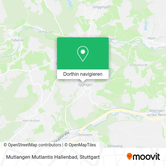 Mutlangen Mutlantis Hallenbad Karte