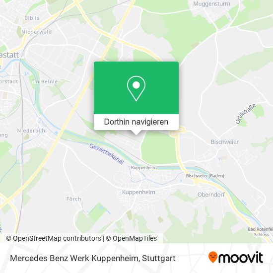 Mercedes Benz Werk Kuppenheim Karte