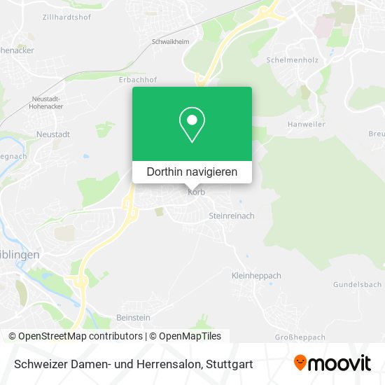 Schweizer Damen- und Herrensalon Karte