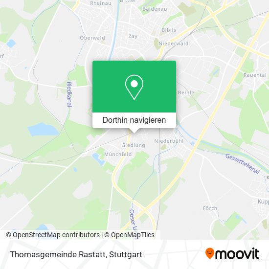 Thomasgemeinde Rastatt Karte