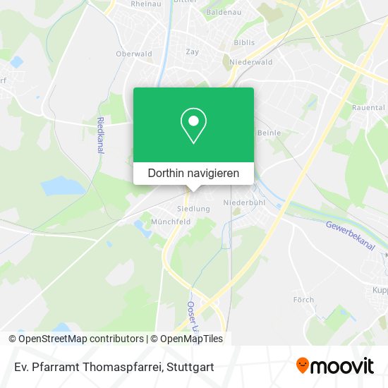 Ev. Pfarramt Thomaspfarrei Karte