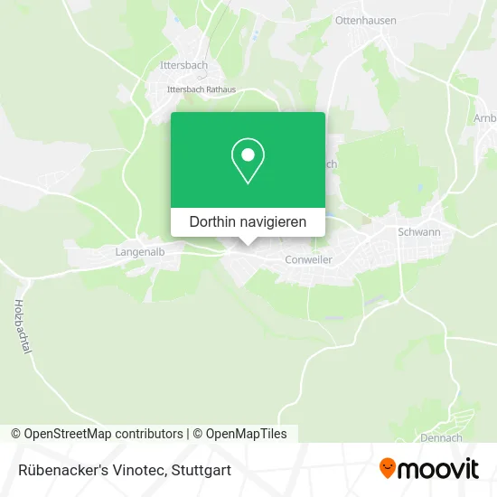 Rübenacker's Vinotec Karte