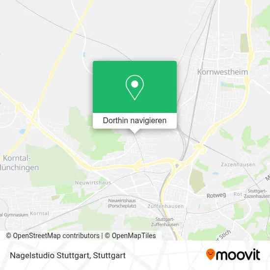 Nagelstudio Stuttgart Karte