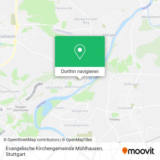 Evangelische Kirchengemeinde Mühlhausen Karte