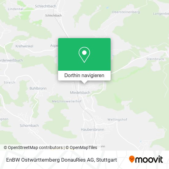 EnBW Ostwürttemberg DonauRies AG Karte