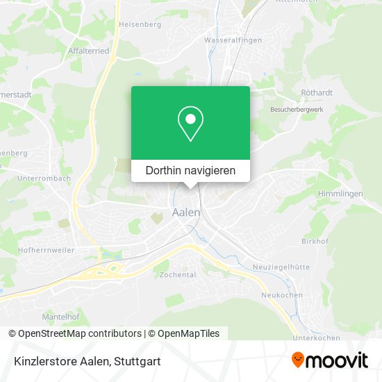 Kinzlerstore Aalen Karte