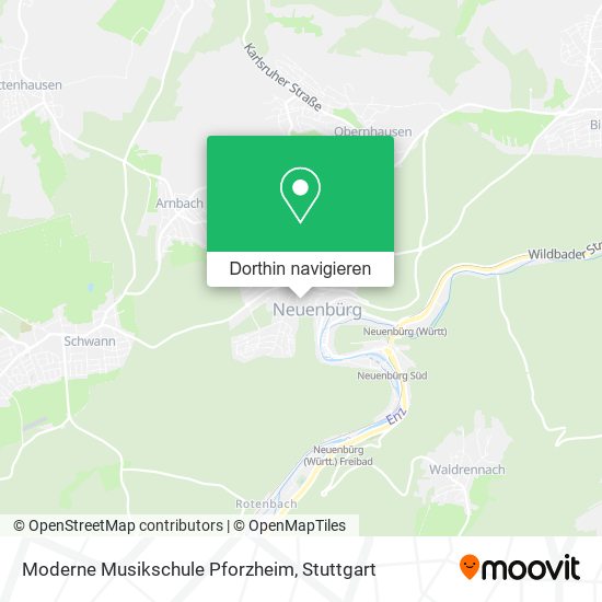 Moderne Musikschule Pforzheim Karte