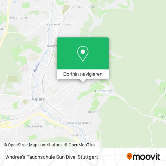 Andrea's Tauchschule Sun Dive Karte