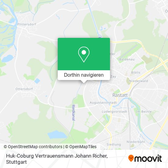 Huk-Coburg Vertrauensmann Johann Richer Karte