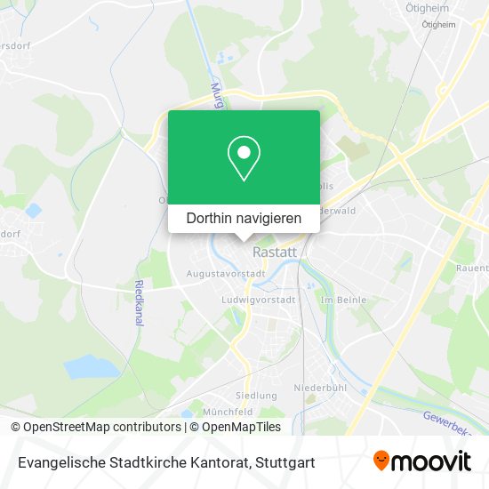 Evangelische Stadtkirche Kantorat Karte