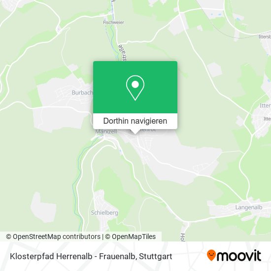 Klosterpfad Herrenalb - Frauenalb Karte