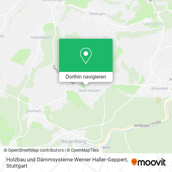 Holzbau und Dämmsysteme Werner Haller-Geppert Karte