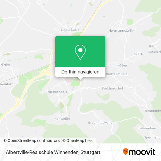 Albertville-Realschule Winnenden Karte