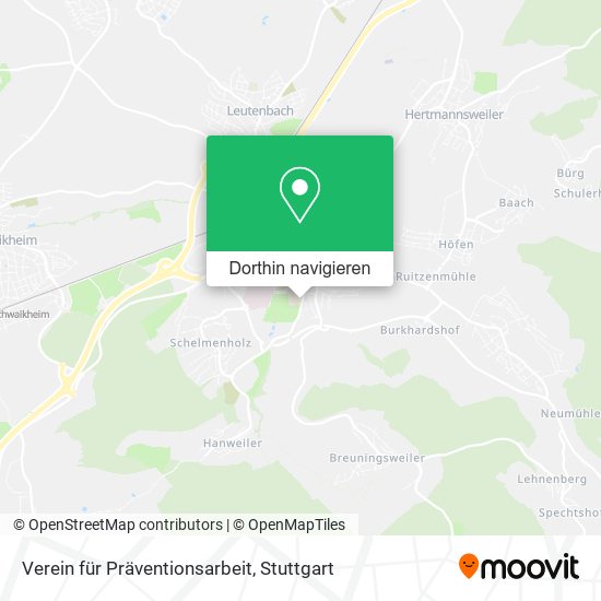 Verein für Präventionsarbeit Karte