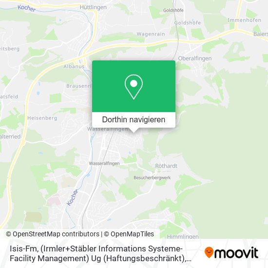 Isis-Fm, (Irmler+Stäbler Informations Systeme-Facility Management) Ug (Haftungsbeschränkt) Karte
