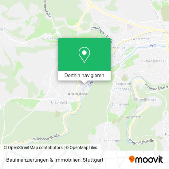 Baufinanzierungen & Immobilien Karte