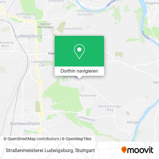 Straßenmeisterei Ludwigsburg Karte