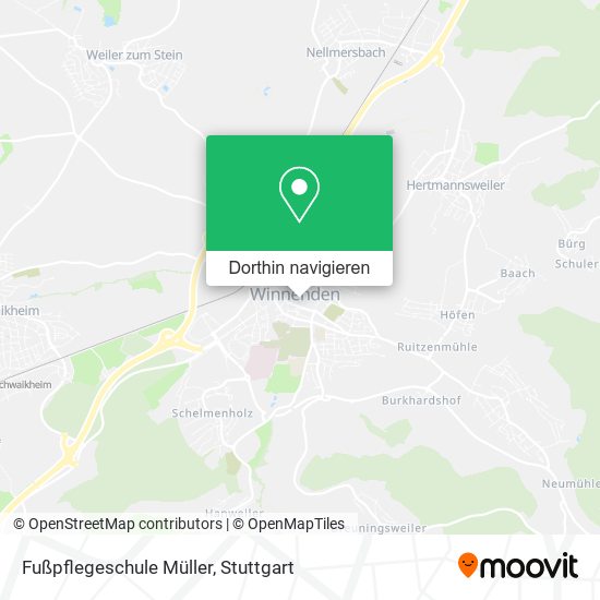 Fußpflegeschule Müller Karte