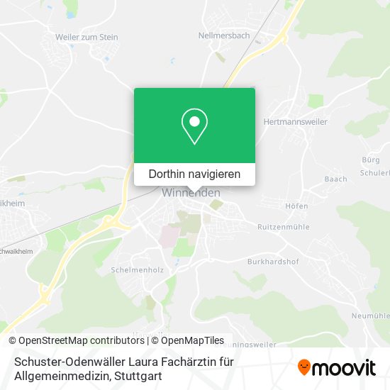 Schuster-Odenwäller Laura Fachärztin für Allgemeinmedizin Karte