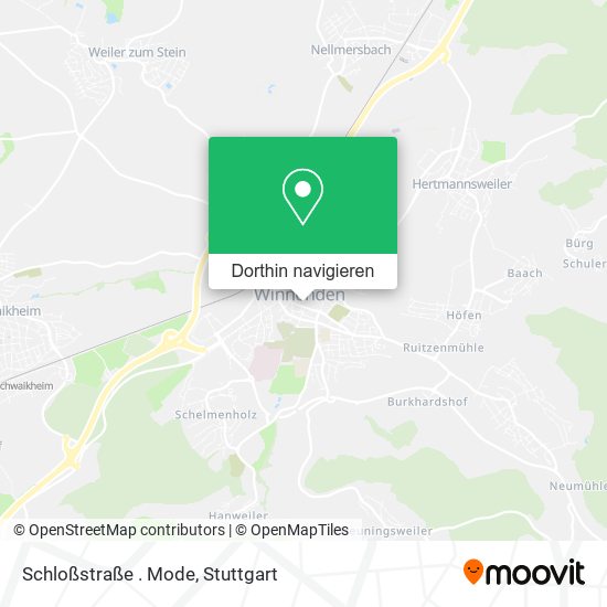 Schloßstraße . Mode Karte
