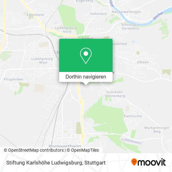 Stiftung Karlshöhe Ludwigsburg Karte