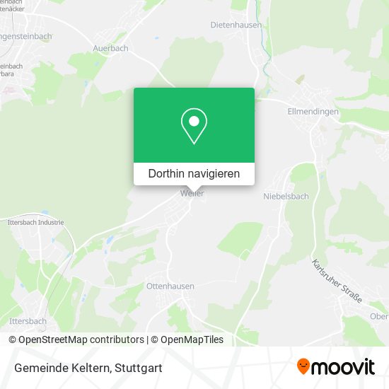 Gemeinde Keltern Karte