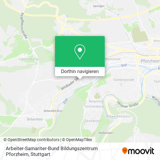 Arbeiter-Samariter-Bund Bildungszentrum Pforzheim Karte