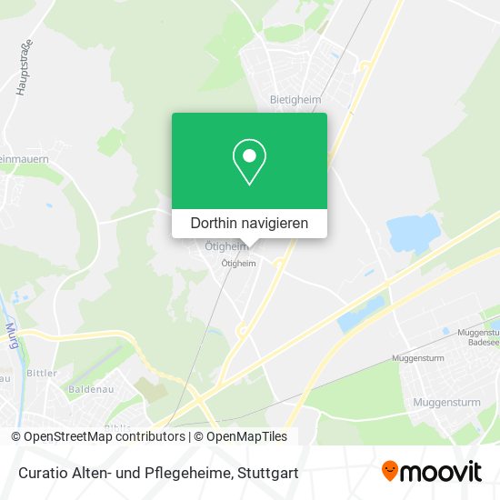 Curatio Alten- und Pflegeheime Karte